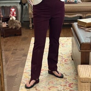Soft Surroundings Straight leg Burgundy Pants